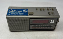 Load image into Gallery viewer, General Electric Model 7-4637A Gray Two Wake Times AM/FM Clock Radio Untested