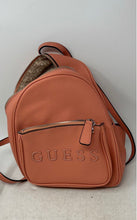 Load image into Gallery viewer, Guess Womens Pink Embossed Logo Inner Pocket Adjustable Strap Mini Backpack