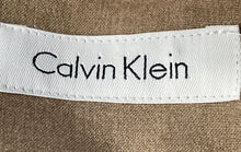 Load image into Gallery viewer, Calvin Klein Womens Brown Sleeveless Round Neck Back Zip Sheath Dress No Size
