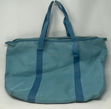 Load image into Gallery viewer, Giorgio Armani Parfums Womens Blue Inner Pockets Double Handle Tote Handbag