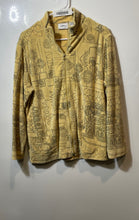 Load image into Gallery viewer, SPA By Chico's Womens Khaki Printed Long Sleeve Full-Zip Jacket Size 2