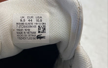 Load image into Gallery viewer, Lacoste Mens Misano Elastic 1191 U CMA White Black Sneaker Shoes Size 10.5