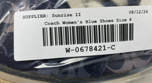 Load image into Gallery viewer, Coach Womens Kalyn A4276 Blue Signature Print Lace-Up Sneaker Shoes Size 8B