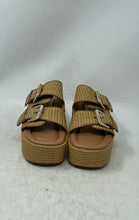 Load image into Gallery viewer, Marc Fisher Womens Poppy Brown Open Toe Slip-On Platform Slide Sandals Size 7M