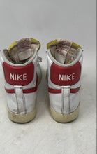 Load image into Gallery viewer, Nike Womens Blazer Mid 77 White Red Leather Lace-Up Sneakers Shoes Size 7.5