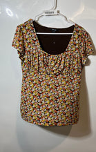 Load image into Gallery viewer, Style & Co. Womens Multicolor Floral Square Neck Pullover Blouse Top Size L