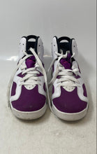 Load image into Gallery viewer, Nike Girls Air Jordan 6 Retro 543390-127 White Purple Sneaker Shoes Size 6Y