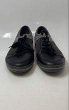 Load image into Gallery viewer, Geox Mens Gray Leather Round Toe Lace-Up Low Top Sneakers Shoes Size 11