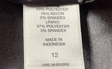 Load image into Gallery viewer, New York & Company Womens Gray Pinstripe Ruffle V-Neck Sheath Dress Size 12
