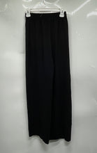 Load image into Gallery viewer, Zara Womens Black Elastic Waist Belted Wide-Leg Palazzo Pants Size Medium
