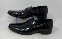 Load image into Gallery viewer, Calvin Klein Mens Bernard Black Leather Square Toe Slip-On Loafer Shoes Size 10