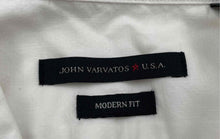 Load image into Gallery viewer, Authentic John Varvatos Mens White Modern Fit Long Sleeve Dress Shirt Size 17.5R