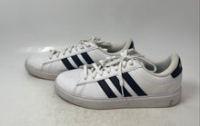 Load image into Gallery viewer, Adidas Mens Grand Court 2.0 GW9195 White Black Leather Sneakers Shoes Size 9