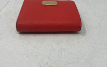 Load image into Gallery viewer, Michael Kors Womens Orange Leather Credit Card Slots Bifold Wallet