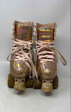 Load image into Gallery viewer, Impala Womens Gold Sporting Equipment High Top Lace-Up Roller Skate Size 8