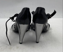 Load image into Gallery viewer, Authentic Marc By Marc Jacobs Womens Silver Black Ankle Strap Sandals Size 40