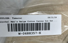 Load image into Gallery viewer, Henschel Hat Co. Mens Beige Cotton Canvas Wide Brim Sun Boonie Hat Size M
