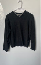 Load image into Gallery viewer, Tommy Hilfiger Mens Gray Wool Long Sleeve V-Neck Pullover Sweater Size XL