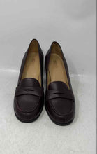 Load image into Gallery viewer, Michael Kors Womens Buchanan Brown Leather Moc Toe Loafer Pump Heels Size 8.5M