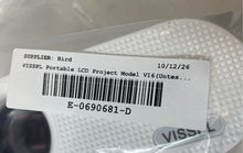 Load image into Gallery viewer, VISSPL Model V16 White Portable LCD Full HD Projector Untested-No Cables