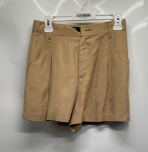 Load image into Gallery viewer, Zara Womens Brown Flat Front Elastic Waist Pockets Bermuda Shorts Size Small