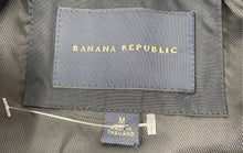 Load image into Gallery viewer, Banana Republic Mens Black Long Sleeve Full-Zip Windbreaker Jacket Size Medium