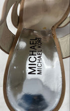 Load image into Gallery viewer, Michael Kors Womens Carla Brown Leather Open Toe Platform Sandals Size 4.5 M