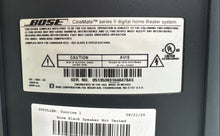Load image into Gallery viewer, Bose Black CineMate GS Series II Digital 2.1 Home Theater Speaker Not Tested