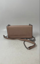 Load image into Gallery viewer, Aldo Womens Nude Leather Embossed Logo Chain Strap Crossbody Bag