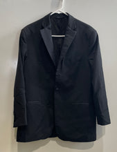 Load image into Gallery viewer, Barneys New York Mens Black Wool Notch Lapel One-Button Blazer Size 48R