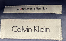 Load image into Gallery viewer, Calvin Klein Mens Blue Extreme Slim Fit Single-Breasted Two-Button Blazer Sz 44R