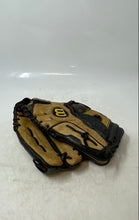 Load image into Gallery viewer, Wilson Unisex Black Tan Leather Left Hand Throw Baseball Glove Size 12.5 Inch