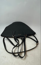 Load image into Gallery viewer, Anne Klein Womens Black Leather Crossbody Strap Double Handle Tote Bag