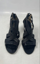 Load image into Gallery viewer, Michael Kors Womens Karina Black Open Toe Back-Zip Strappy Sandals Size 9M