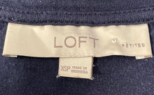 Load image into Gallery viewer, Ann Taylor Loft Womens Blue White Polka Dot Crew Neck Blouse Top Size XSP