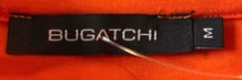 Load image into Gallery viewer, Bugatchi Mens Orange Short Sleeve Collared Zip Golf Polo Shirt Size Medium