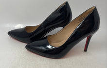 Load image into Gallery viewer, Dream Pairs Womens Christian Black Leather Slip-On Stiletto Pump Heels Size 9.5