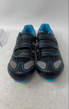 Load image into Gallery viewer, Flywheel Fly Fierce Womens Black Blue Gray Professional Cycling Shoes Size 37