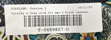 Load image into Gallery viewer, Paisley & Gray Mens Black Snake Embossed Faux Leather Slim Fit Bomber Jacket M