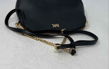 Load image into Gallery viewer, Michael Kors Womens Black Leather Chain Strap Large Dome Crossbody Bag