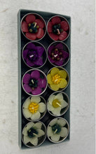 Load image into Gallery viewer, Hand Crafted Blossom Flower Scented Tealights Box Decorative Candles Set 10 Pack