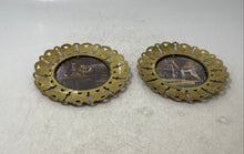 Load image into Gallery viewer, Assorted 2-Piece 1950 English Colonial Brass Wall Decorative Collector Plates