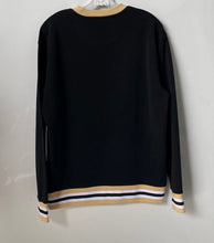 Load image into Gallery viewer, Ultra Game Mens Black And Beige NFL New Orleans Saints Pullover Sweatshirt Sz M