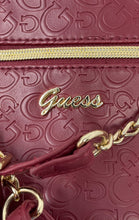 Load image into Gallery viewer, Guess Womens Maroon Leather Outer Pocket Adjustable Strap Crossbody Bag