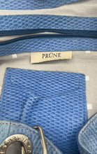 Load image into Gallery viewer, Prune Womens Blue Inner Zip Pocket Double Handle Shoulder Hobo Bag