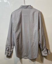 Load image into Gallery viewer, Kenneth Cole Reaction Mens Gray Slim Fit Long Sleeve Dress Shirt Size M 15.5