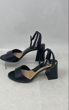 Load image into Gallery viewer, Giani Bernini Womens Black Leather Buckle Open Toe Ankle Strap Sandals Size 7.5M