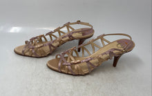 Load image into Gallery viewer, Jour Womens Purple Open Toe Kitten Criss-Cross Strappy Sandals Size 38