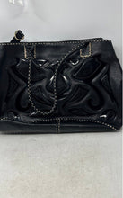 Load image into Gallery viewer, Antonio Melani Womens Black Saffiano Leather Double Handle Shoulder Bag