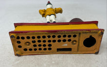 Load image into Gallery viewer, Vintage Cast Iron Trick Dog Circus Clown Barrel Figure Mechanical Coin Bank
